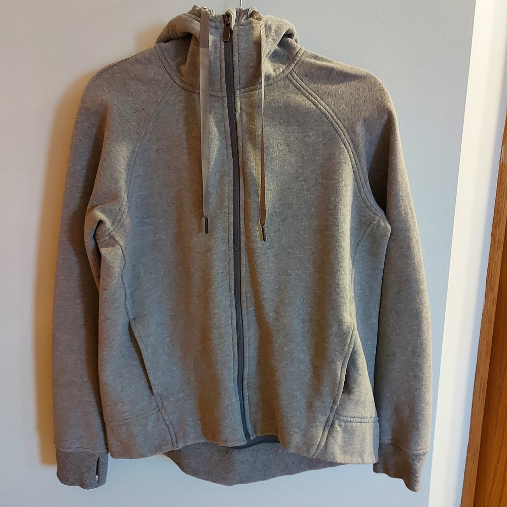 Lululemon Grey Full Zip Hoodie Size 10